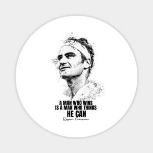 Roger Federer Quote Magnet